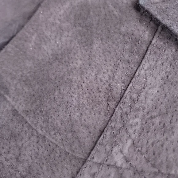 SUZY SHIER Women's Black Suede Blazer Jacket - Picture 5 of 11